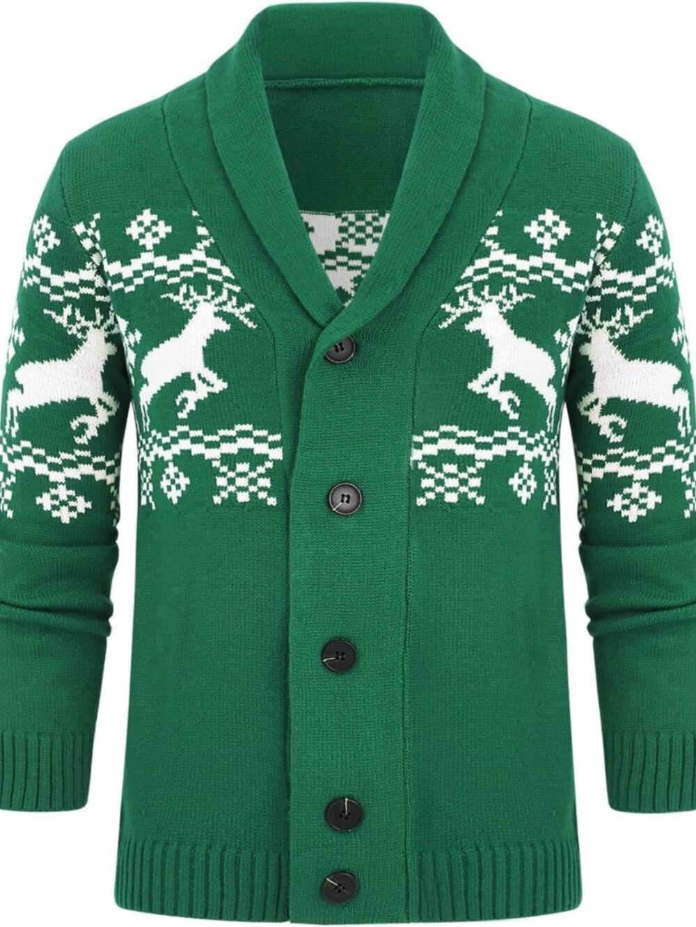 Cozy Cable Knit Shawl Collar Cardigan Sweater for Men - Stylish & Warm